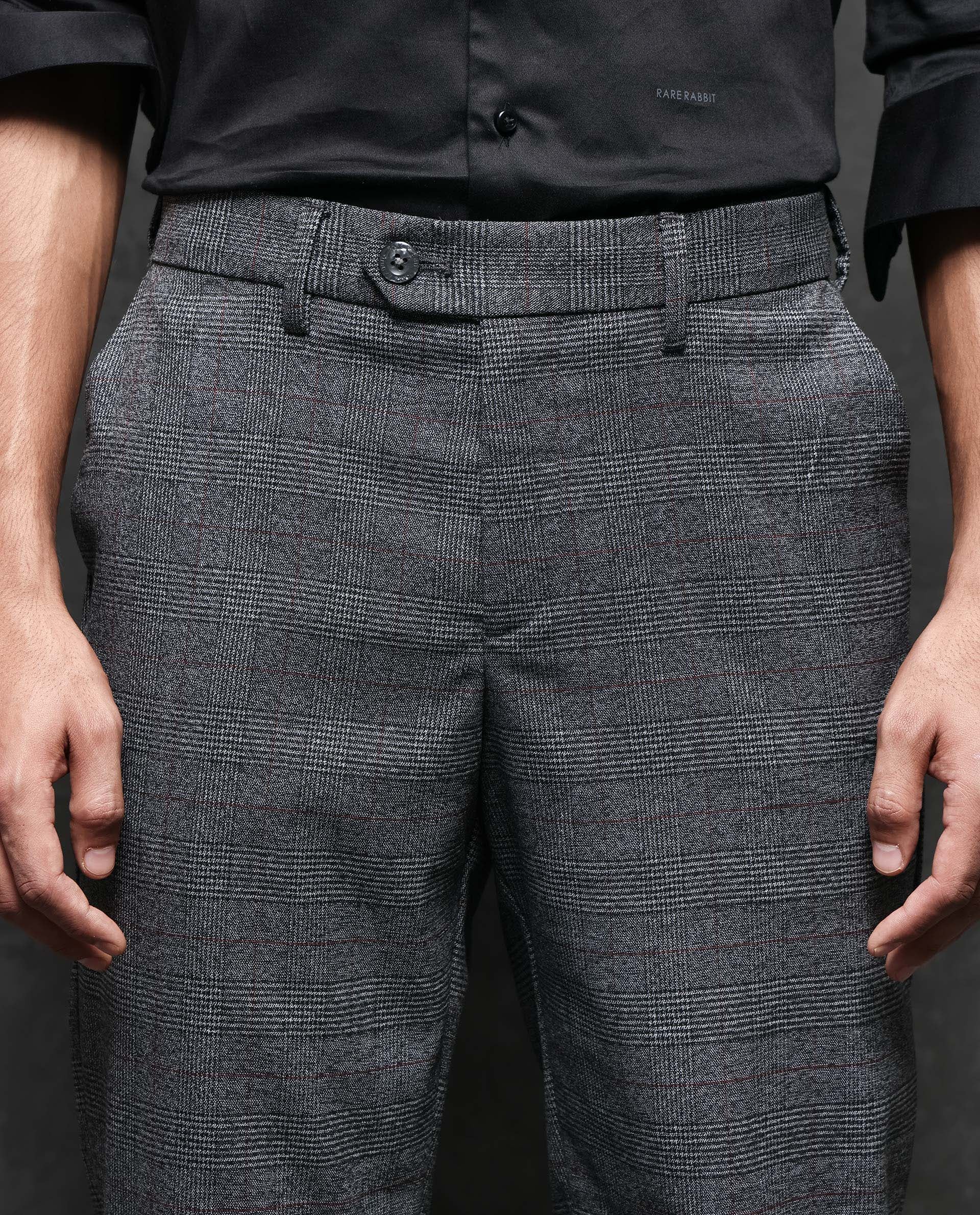 Buy Rare Rabbit Khaki Regular Fit Cotton Trousers for Men Online @ Tata CLiQ